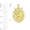 Thumbnail Image 3 of Men's Crowned Lion Head Pendant Charm in 10K Gold