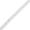 Thumbnail Image 1 of 1/4 CT. T.W. Diamond Illusion Tennis Bracelet in Sterling Silver - 7.25"