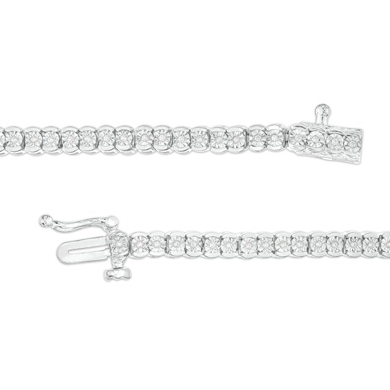 1/4 CT. T.w. Diamond Illusion Tennis Bracelet in Sterling Silver - 7.25"