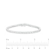Thumbnail Image 4 of 1/4 CT. T.W. Diamond Illusion Tennis Bracelet in Sterling Silver - 7.25"