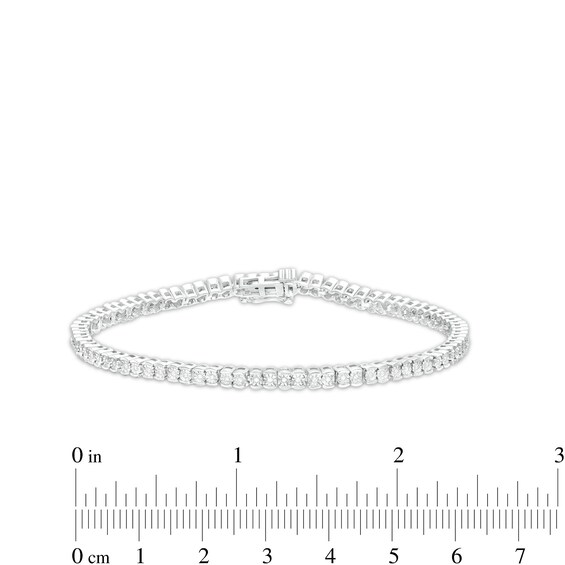 1/4 CT. T.w. Diamond Illusion Tennis Bracelet in Sterling Silver - 7.25"