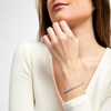 Thumbnail Image 2 of 2 CT. T.W. Multi-Diamond Floral Line Bracelet in 10K White Gold