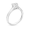 Thumbnail Image 3 of 1/4 CT. T.W. Heart-Shaped Multi-Diamond Knife Edge Shank Ring in 10K White Gold