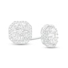 Thumbnail Image 1 of 5/8 CT. T.W. Multi-Diamond Octagonal Frame Stud Earrings in 10K White Gold