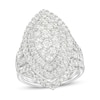 Thumbnail Image 1 of 2 CT. T.W. Marquise Multi-Diamond Double Frame Split Shank Bridal Set in 14K White Gold