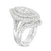 Thumbnail Image 3 of 2 CT. T.W. Marquise Multi-Diamond Double Frame Split Shank Bridal Set in 14K White Gold