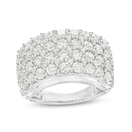 3-1/2 CT. T.W. Diamond Multi-Row Anniversary Band in 10K White Gold