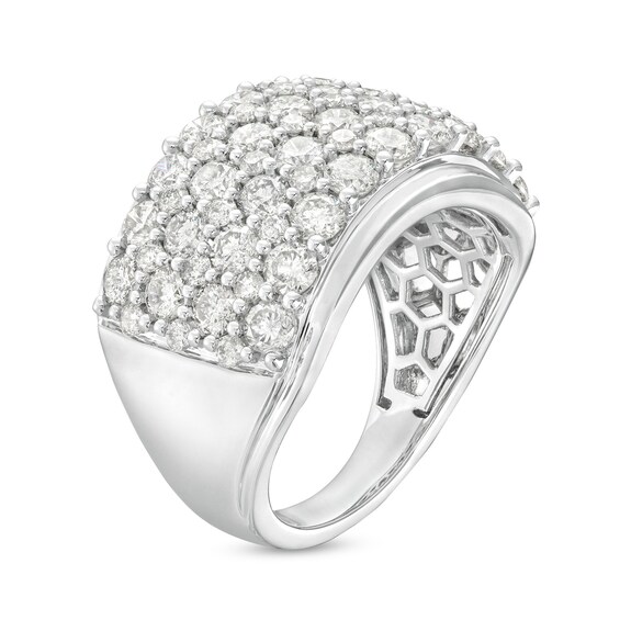 3-1/2 CT. T.w. Diamond Multi-Row Anniversary Band in 10K White Gold