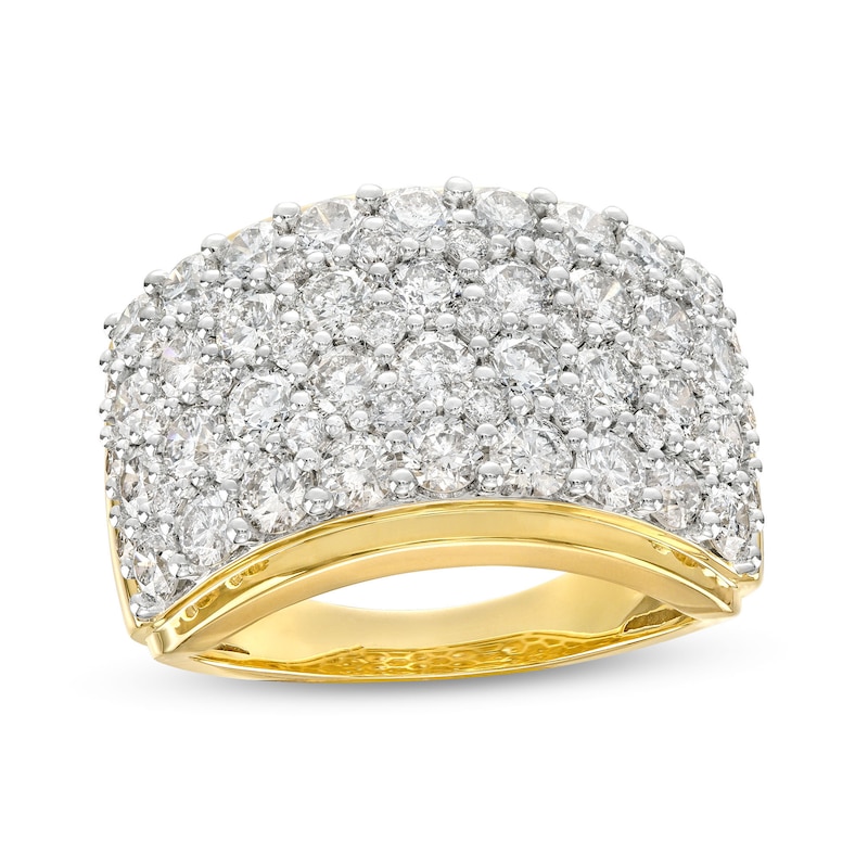 Main Image 1 of 3-1/2 CT. T.W. Diamond Multi-Row Anniversary Band in 10K Gold