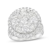 Thumbnail Image 1 of 4 CT. T.W. Multi-Diamond Frame Multi-Row Engagement Ring in 14K White Gold