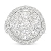 Thumbnail Image 4 of 4 CT. T.W. Multi-Diamond Frame Multi-Row Engagement Ring in 14K White Gold