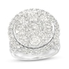 Thumbnail Image 1 of 5 CT. T.W. Multi-Diamond Frame Multi-Row Engagement Ring in 10K White Gold
