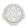 Thumbnail Image 4 of 4 CT. T.W. Multi-Diamond Frame Multi-Row Engagement Ring in 14K Gold