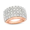 Thumbnail Image 1 of 3-1/2 CT. T.W. Diamond Multi-Row Anniversary Band in 10K Rose Gold