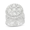 Thumbnail Image 1 of 4-1/2 CT. T.W. Multi-Diamond Frame Multi-Row Bridal Set in 14K White Gold