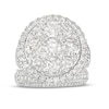 Thumbnail Image 4 of 4-1/2 CT. T.W. Multi-Diamond Frame Multi-Row Bridal Set in 14K White Gold