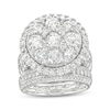 Thumbnail Image 1 of 4-1/2 CT. T.W. Multi-Diamond Frame Multi-Row Bridal Set in 10K White Gold