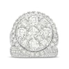 Thumbnail Image 4 of 4-1/2 CT. T.W. Multi-Diamond Frame Multi-Row Bridal Set in 10K White Gold
