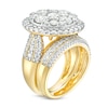 Thumbnail Image 3 of 4-1/2 CT. T.W. Multi-Diamond Frame Multi-Row Bridal Set in 10K Gold