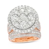 Thumbnail Image 1 of 4-1/2 CT. T.W. Multi-Diamond Frame Multi-Row Bridal Set in 10K Rose Gold