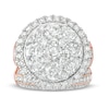 Thumbnail Image 4 of 4-1/2 CT. T.W. Multi-Diamond Frame Multi-Row Bridal Set in 10K Rose Gold