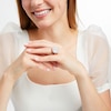 Thumbnail Image 2 of 3-1/6 CT. T.W. Cushion-Shaped Multi-Diamond Frame Engagement Ring in 14K Gold