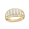 Thumbnail Image 1 of 1 CT. T.W. Diamond Double Row Columns Ring in 10K Gold