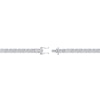 Thumbnail Image 3 of Men's 5.0mm White Lab-Created Sapphire Tennis Bracelet in Sterling Silver - 8.5"