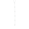 Thumbnail Image 4 of 1/2 CT. T.W. Diamond Three Stone Backdrop Necklace in Sterling Silver