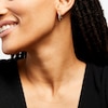 Thumbnail Image 2 of 1/2 CT. T.W. Certified Lab-Grown Diamond Ten Stone Hoop Earrings in 14K Gold (F/SI2)