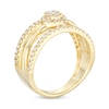 Thumbnail Image 3 of 1/2 CT. T.W. Multi-Diamond Multi-Row Ring in 10K Gold