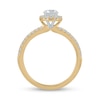 Thumbnail Image 3 of Certified Lab-Grown Diamond Center Stone 3/4 CT. T.W. Frame Engagement Ring in 14K Gold (F/VS2)