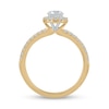 Thumbnail Image 2 of Certified Lab-Created Diamond Center Stone 3/4 CT. T.W. Frame Engagement Ring in 14K Gold (F/VS2)