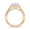 Thumbnail Image 3 of Certified Princess-Cut Lab-Grown Diamond Center Stone 2-1/2 CT. T.W. Frame Engagement Ring in 14K Gold (F/VS2)