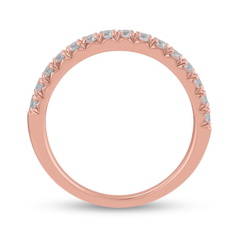 1/2 CT. T.W. Certified Lab-Created Diamond Anniversary Band in 14K Rose Gold (F/VS2)