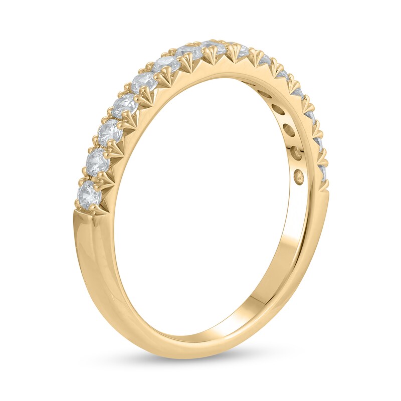 Main Image 2 of 1/2 CT. T.W. Certified Lab-Created Diamond Anniversary Band in 14K Gold (F/VS2)