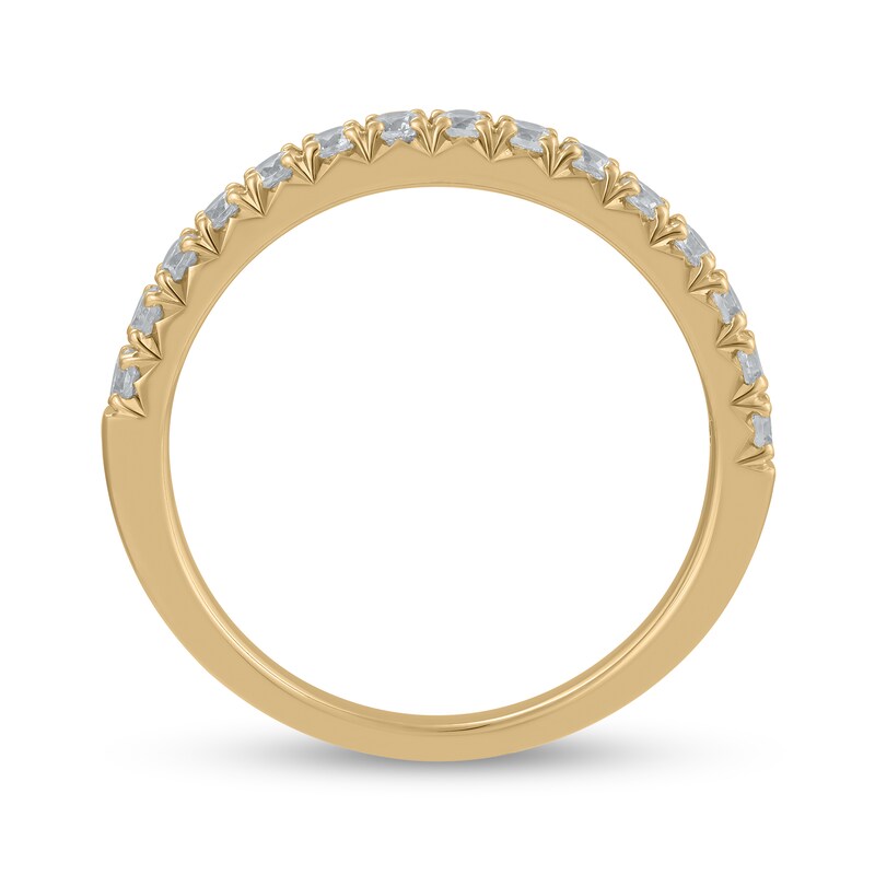 Main Image 3 of 1/2 CT. T.W. Certified Lab-Created Diamond Anniversary Band in 14K Gold (F/VS2)