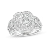 Thumbnail Image 1 of 2-1/2 CT. T.W. Quad Princess-Cut Diamond Double Quatrefoil Frame Engagement Ring in 14K White Gold
