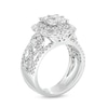 Thumbnail Image 3 of 2-1/2 CT. T.W. Quad Princess-Cut Diamond Double Quatrefoil Frame Engagement Ring in 14K White Gold