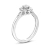 Thumbnail Image 3 of 1/2 CT. T.W. Diamond Sunburst Channel-Set Shank Engagement Ring in 10K White Gold (J/I3)