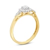 Thumbnail Image 3 of 1/2 CT. T.W. Diamond Sunburst Channel-Set Shank Engagement Ring in 10K Gold (J/I3)