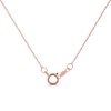 Thumbnail Image 4 of 6.0mm Opal and Diamond Accent Leaf-Top Trio Pendant in 10K Rose Gold