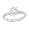 Thumbnail Image 0 of 3/4 CT. T.W. Certified Lab-Created Diamond Floral Frame Ring in 14K White Gold (F/SI2)