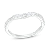 Thumbnail Image 1 of 3/8 CT. T.W. Marquise and Round Diamond Contour Anniversary Band in 14K White Gold