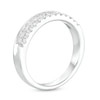 Thumbnail Image 3 of 5/8 CT. T.W. Princess-Cut and Round Diamond Double Row Anniversary Band in 14K White Gold