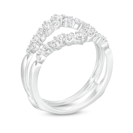 1/2 CT. T.w. Diamond Scatter Solitaire Enhancer in 14K White Gold