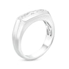 Thumbnail Image 3 of 1 CT. T.W. Square-Cut Diamond Five Stone Wedding Band in 10K White Gold