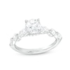 Thumbnail Image 0 of 2 CT. T.W. Certified Diamond Alternating Shank Engagement Ring in 14K White Gold (I/I1)