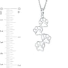 Thumbnail Image 3 of Staggered Paw Prints Pendant in Sterling Silver