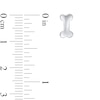 Thumbnail Image 2 of Dog Bone Stud Earrings in Sterling Silver